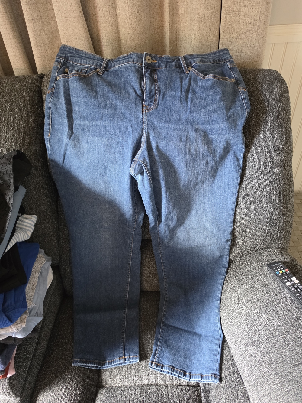 torrid Straight-Leg Midrise Blue Denim Jeans